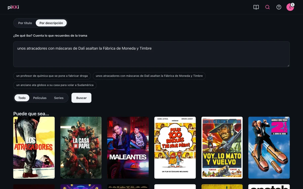 piKKi — Buscar contando lo que recuerdas