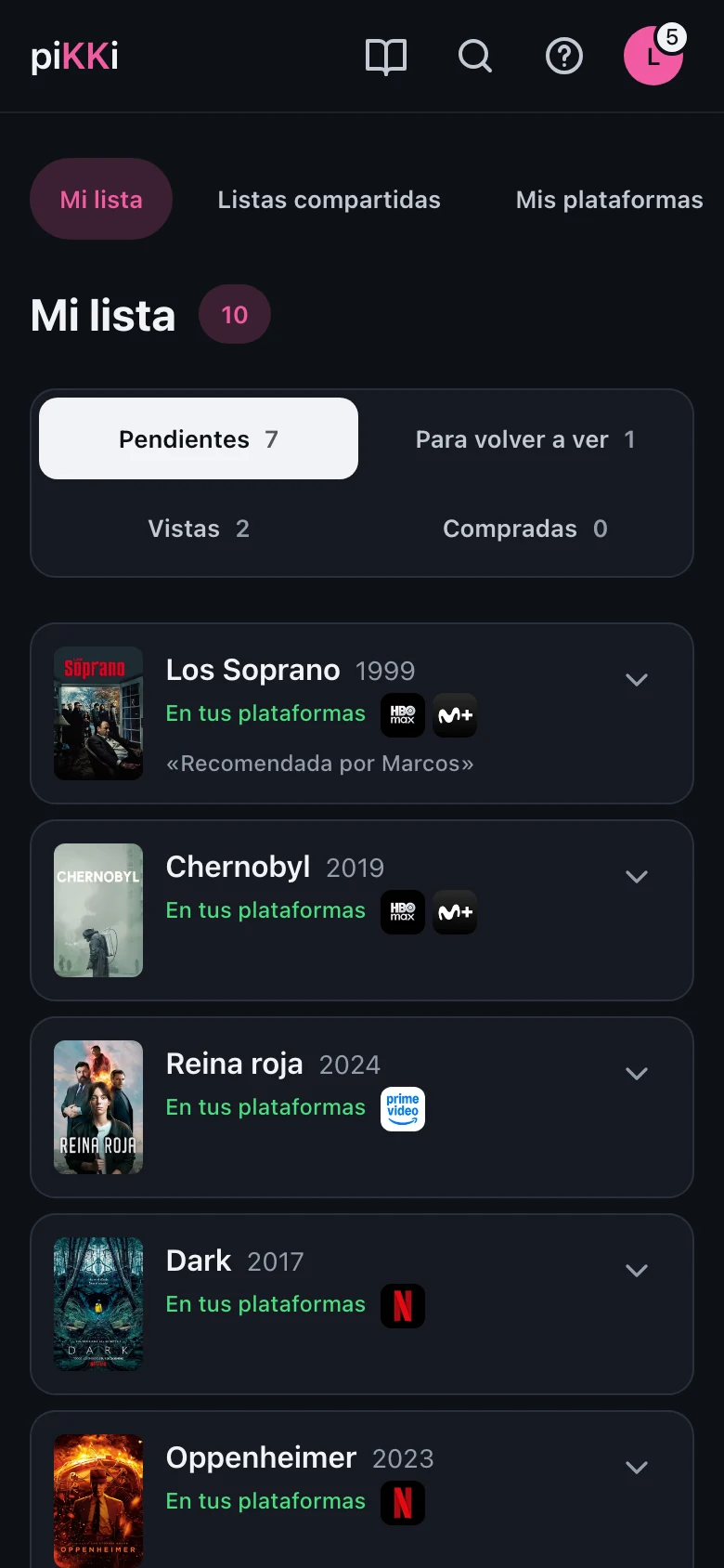 piKKi — Mi lista
