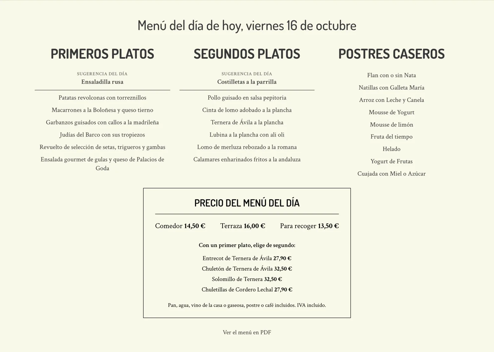 Restaurante Bar Sur — detalle 1