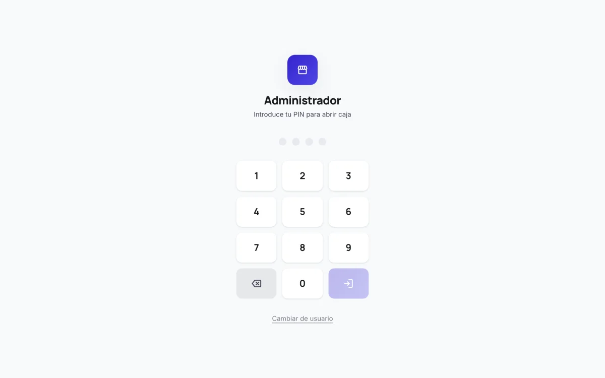 TPV — Terminal Punto de Venta para PyMEs — Auto-lock por inactividad