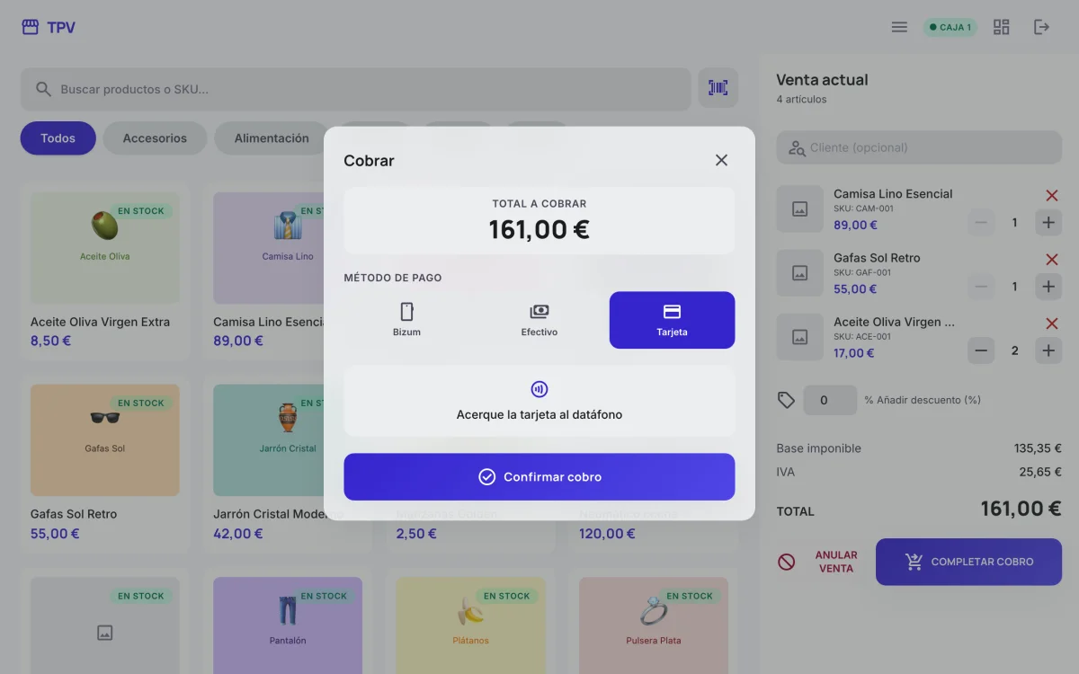 TPV — Terminal Punto de Venta para PyMEs — Cobro en un solo paso