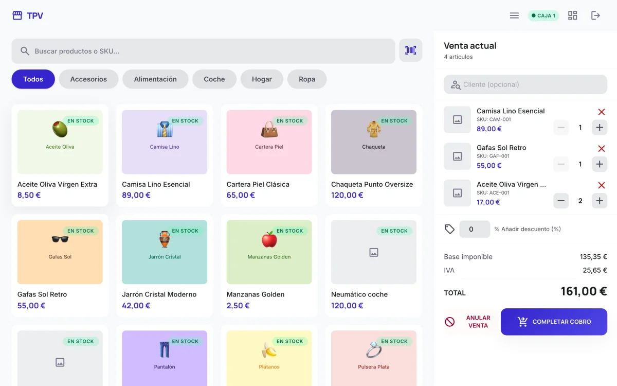TPV — Terminal Punto de Venta para PyMEs — Terminal de venta pensado para tienda real